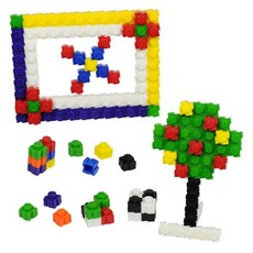 晴晴百寶盒 台灣品牌 斜面小方塊-720PC WISDOM 建構式益智遊戲 環保無毒積木玩具, 1個