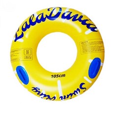 물놀이 안전 원형 튜브 손잡이 이중마개 두툼한 두께 여름 수영 물놀이용품 레저, 1개, 65cm