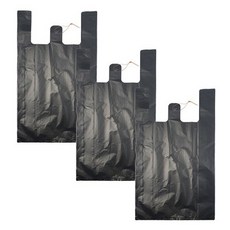 월드크린 손잡이 비닐 봉투 검정, 5L, 300개