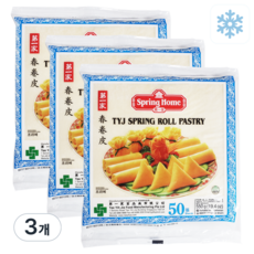 세미원 싱가폴 춘권피 7.5인치 19cm (50입) 냉동 스프링롤, 550g, 3개