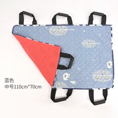 翻身隔尿墊 透氣尿布墊 臥床老人翻身輔助移位用品 棉布隔尿墊, 1個, 中號防水隔尿墊【110*70cm】