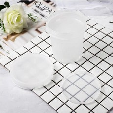 푸딩 일회용 용기 포장 소분 보관용기 배달 세트, 1개, 50 개, 500ml 내부 뚜껑 포함 [높은 모델]