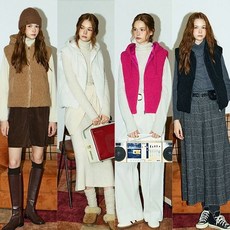 제이에비뉴밀라 25FW 여성 셰르파 오리털 패딩 베스트_MD254F0109VT