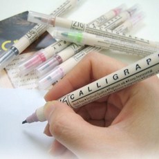 ko_ea_1458 지그 캘리그라피 메모리시스템 MS 3400 캘리그라피 마카 펜 형광펜 볼펜, 804 Plum Mist