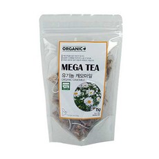 메가티 유기농 캐모마일 삼각 15티백 5개세트, 단품, 5개, 15개입, 1g