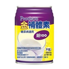 Protison 金補體素 鉻100 糖尿病適用 均衡營養配方 奶素可食 237毫升/罐, 1箱, 不甜 //贈2罐, 237ml