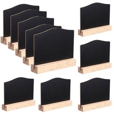 Jupengmg 미니 칠판 스탠드 10팩 3x3 9인치 양면 소형 벤더 부스 파티 장식 공예 박람회 전시 테이블 장식 및 표지판