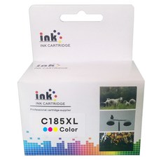 삼성 특대용량 재생잉크 INK-M185 C185 XL SL-J1680 J1683 J1780W J1780DW J1785W 잉크젯 프린터 호환, C185XL 컬러, 1개