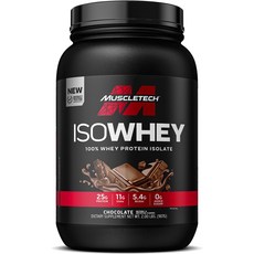Muscletech Health 分離乳清蛋白粉 巧克力口味, 1罐, 907g