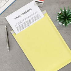 a4 안전봉투 크라프트 뽁뽁이 접착식 안전봉투 포장 액세서리 서류봉투 노랑