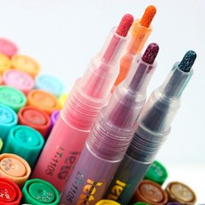 아크릴 마커펜 컬러 페인트펜 24색, 상세페이지 참조, isum 24색세트