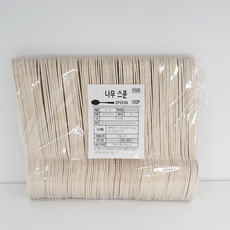 [이지앤] 일회용 나무 수저 스푼 160mm 벌크포장, 300개, 1세트