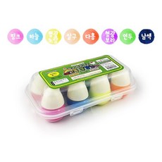 에그톡 8 컬러 물감놀이(프리티) 유아 어린이 물감, 에그톡 8P 프리티, 1개