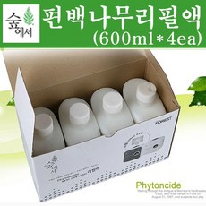 숲에서 산림욕기 리필액 (600ml 4ea) s200 s400 편백나무 피톤치드, 4개