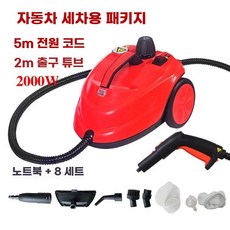 자동차 실내 청소기 분사형 2000W(옐로우) 살균 고온 스팀 세정기, 1, N. 레드 세척제