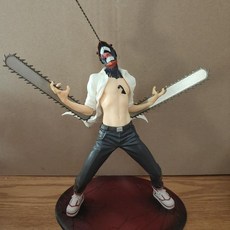 FUryU 電鋸人 鏈鋸人 電鋸惡魔 電次 東京公安 景品手辦, 正版散貨 有小瑕疵 無盒, 1個