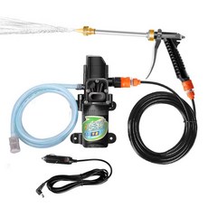 고압 워터 펌프 에어건 세차 청소 물총 분사 충전식, 상세페이지 참고