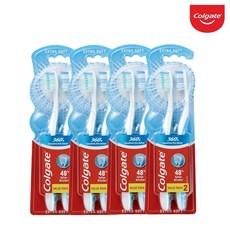 콜게이트 360 센서티브 프로릴리프 칫솔, 4개