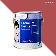 노루페인트 팬톤페인트 외부용 익스테리어, 1개, 무광 18-1648 BakedApple, 4L