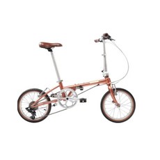 【速度公園】DAHON Boardwalk D7 休閒通勤.折疊車『16/20吋』收、裝快速 V煞，自行車 小折 摺疊車, 1個, 16吋 - 橙粉色, 橙粉色