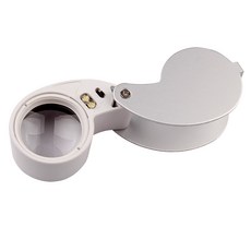 루페 40X-25MM 휴대용 돋보기 미니 LED 확대경 접이식 소형, 40X-25MM 루페