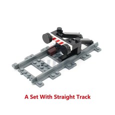 도시 교통 램프 간판 철도 장벽 빌딩 블록 스트리트 뷰 벽돌 속도 제한 표시기 경고, 1개