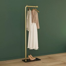 스탠드 행거 철제 행거 인테리어 틈새 침실 거실 옷걸이 ㄱ, N. 블랙 록 플레이트 골드 귀 없음 170cm