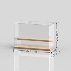 투명 아크릴 디스플레이 케이스 스탠드 보호 수집품 피규어용 방진 쇼케 액션 박스 어셈블리 (색상-06), 1개, 1개