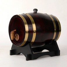 오크통 술통 맥주통 소주 프랑스 나무통 원목 숙성 위스키 대형 디스펜서, 1개, 1L, 1.5L 빈티지
