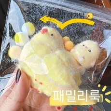부드러운 식품급 닭 모양 스퀴시 인형 성인 스트레스 해소 안티스트레스 장난감, 닭아빠+병아리 2세트