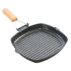 캠핑용 접이식 코팅 후라이팬 1p 바베큐그릴 구이팬 캠핑후라이팬 캠핑용그릴 캠핑그릴