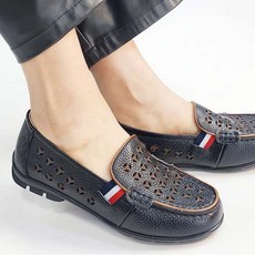우아슈 고급 소가죽 펀칭 단화 컴포트화 효도화 2308