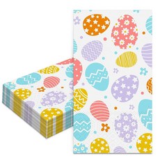 [ 811288 ] 부활절 종이 냅킨 100개 33cm x 40.6cm(13인치 16인치) 계란 일회용 파티 컬러 저녁 냅킨 축하 휴일 봄 장식용, 부활절 종이 냅킨 100개, 33cm x 40.6cm1