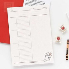 스토어-이유 학습용메모지 로마네 슬로우베어 B5메모