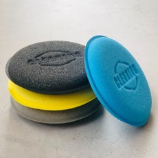 자동차 왁스 스펀지 어플리케이터 세차 빵패드 12p, 왁스스펀지12p-블랙