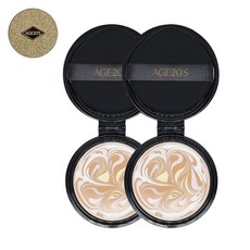 에이지투웨니스 에이지20s 앰플 팩트 최신상 럭스 골드 에센스 커버 리필, 21호, 2개