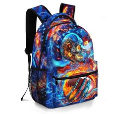 Moduyok 남아 및 남아용 학교 백팩 어린이 청소년 초등학교 중학생 책가방 만 6-18세 아이스하키 원사이즈 456690, 미식축구