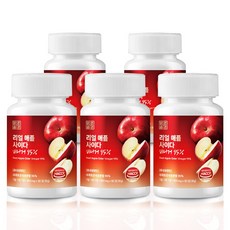 애사비 애플 사이다 비니거 사과초모식초 95% 맑은습관, 5개, 60정 5개, 60정
