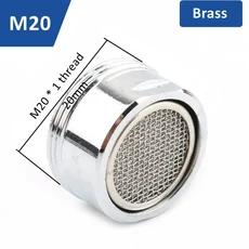 꽃 수도꼭지 튀김 방지 욕실 그물 버블러 구리 물 절약 통, [02] Male-M20