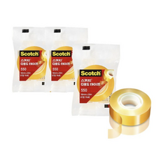 스카치 투명테이프 550 리필 18mm x 20m, ALL CLEAR, 15개