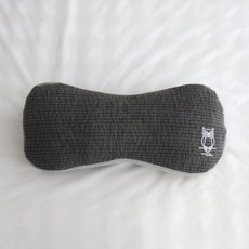 아르떼베딩 부엉이 풍수 자수 경추 목 메밀베개, 1개, 부엉이 땅콩 메밀베개(차콜)
