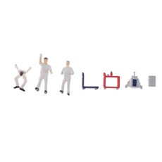 shangren 1:64 스케일 수리공 캐릭터 모델 장난감 미니어처 모델 사람들이 흰색 설정, 2.8-3.0cm, 수지, 화이트, 1개