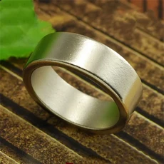 마그네틱 매직 링 골드 실버 플레이트 원형 아크 마술사 링 마술 트릭 마술 소품 마법사 PK 링 18mm 19mm 2, 05 21mm-Silver