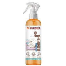 毛毛咪呀 寵物除臭抗菌噴霧 天然除臭 抗菌 無添加酒精 寵物專用除臭噴霧, 250g, 1個