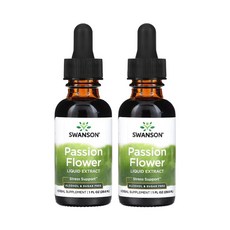 스완슨 시계꽃 액상 추출물 알코올 및 설탕 무함유 29.6ml(1fl oz), 2개, 29.6ml