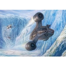 MIGHTYPRINT Thomas Kinkade Studios – 스타워즈 – 브라이언 루드의 반란군 길 - 43.2 x 61cm(17 x 24인치) 벽 아트 - 공식 라이선스, 콜드 추구