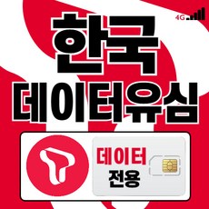 한국유심 SK텔레콤 데일리종량제한국유심 30일무제한, 한국유심데이터 매일 무제한(SKT), 한국_BICON_매일_무제한_5, 1개