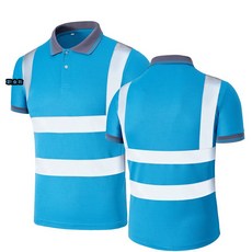 작업복 반팔 건설 유니폼 스카치 산업용, 피콕 블루(반소매)