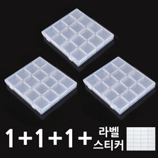 에일렌 가성비 다용도 보관함 독립박스 16p 1+1+1, 1개, 투명