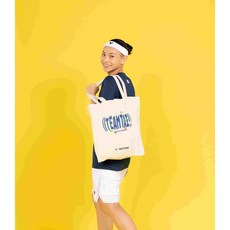 詹姆士的店 戴資穎 挺戴應援運動毛巾 帆布袋組 (吸水速乾 親膚材質 輕巧便攜), 白色帆布袋, 1個